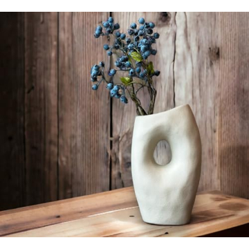 Elegant Black and White Ceramic Vase Set for Modern Homes