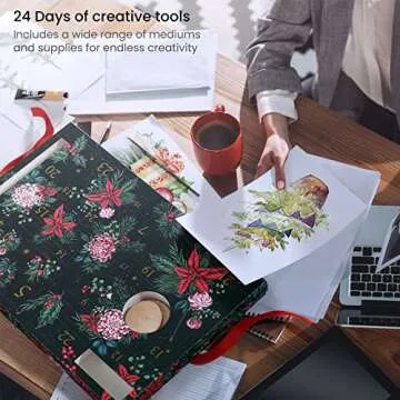 ARTEZA Advent Calendar 2022 with 26 Artistic Gifts