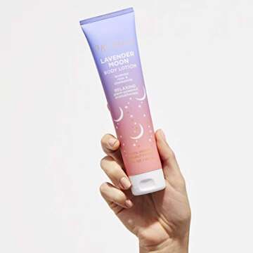 Pacifica Body Lotion – Lavender Scented Moon Relaxing Body Moisturizer Cream with Rose, Chamomile & Vitamin E, Lightweight, Vegan & Cruelty-Free Dermatologist Tested (1 Count)