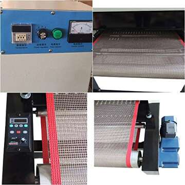 Ving Small T-Shirt Conveyor Tunnel Dryer, 4800W Screen Printing Dryer, 5.9ft. Long x 25.6" Belt, 220V