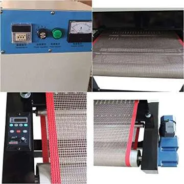 Ving Small T-Shirt Conveyor Tunnel Dryer, 4800W Screen Printing Dryer, 5.9ft. Long x 25.6" Belt, 220V