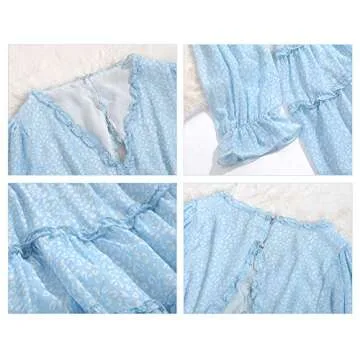 Fashionable Ruffled Deep V Neck Mini Dress for Summer