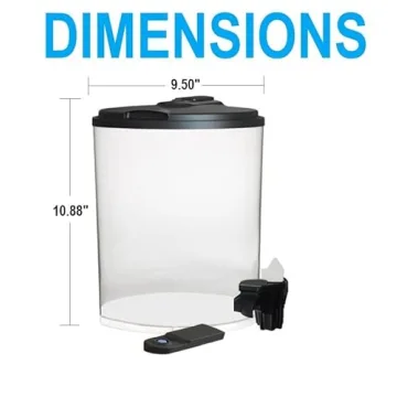 Koller AquaView 2-Gallon Aquarium with LED Lighting
