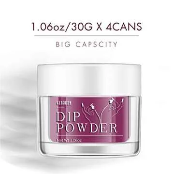 Gershion Dip Powder Nail Starter Kit for Home Manicures