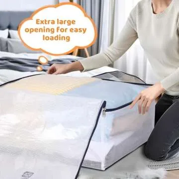 Dntorx Clear Storage Bags for Easy Organizing