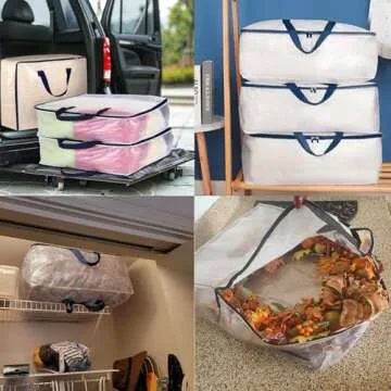 Dntorx Clear Storage Bags for Easy Organizing