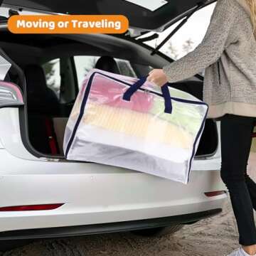 Dntorx Clear Storage Bags for Easy Organizing