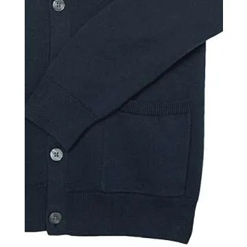 Amazon Essentials Men's Cotton Cardigan Sweater, Navy, X-Large