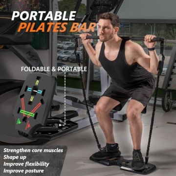 AERLANG Portable Home Gym System Push Up Board & Ab Roller