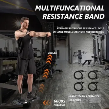 AERLANG Portable Home Gym System Push Up Board & Ab Roller