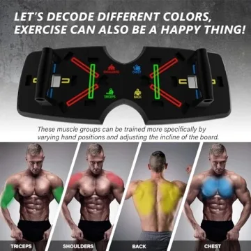 AERLANG Portable Home Gym System Push Up Board & Ab Roller