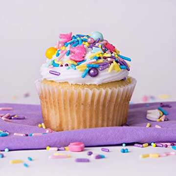 Sweets Indeed Sprinkles, Edible Sprinkle Mix, Perfect for Cake Decorations, Baking, Ice Cream, Cookies, Cupcake Topper, 6.5 ounces (Unicorn)