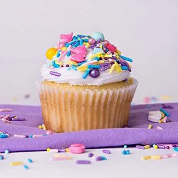 Sweets Indeed Sprinkles, Edible Sprinkle Mix, Perfect for Cake Decorations, Baking, Ice Cream, Cookies, Cupcake Topper, 6.5 ounces (Unicorn)
