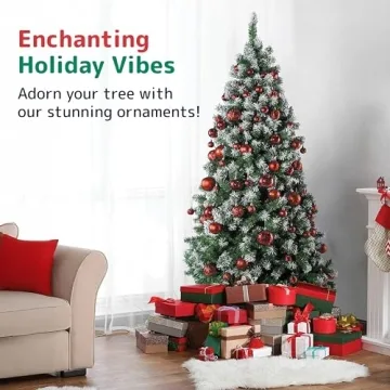 Prextex 36pc Shatterproof Christmas Ornaments Set for Festive Decor