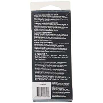 Tweezerman Moustache Scissors & Comb for Men Grooming