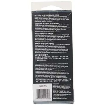 Tweezerman Moustache Scissors & Comb for Men Grooming