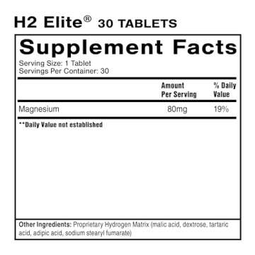 Quicksilver Scientific H2 Elite - Molecular Hydrogen for Energy + Metabolism Support, Water Tablets ...