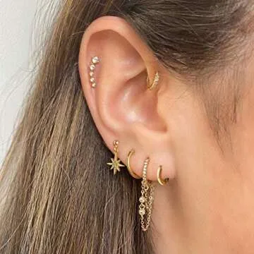 Small Gold Hoop Earrings for Women Elegant and Hypoallergenic