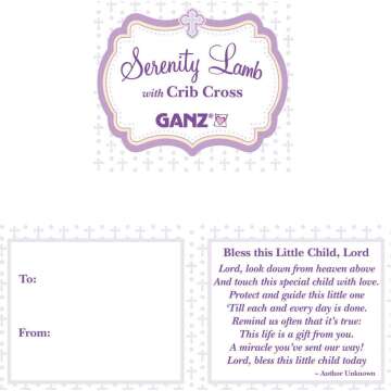 Ganz Serenity Cross Christening Baptism Gift