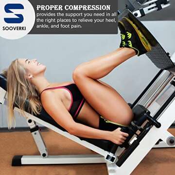 5 Pairs Copper Compression Ankle Socks Women & Men Sport Plantar Fasciitis Arch Support - Best For Athletic &Travel