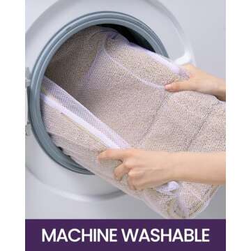 DEXI Bathroom Rug 36x24, Non Slip Washable Bath Mat for Shower Floor, Absorbent Soft Bathmat with Rubber Backing, Quick Dry Microfiber Carpet Accessories, Beige