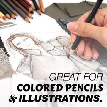 Springhill 11” x 17” Blue Colored Cardstock Paper, 67lb Vellum Bristol, 147gsm, 250 Sheets (1 Ream) – Premium Lightweight Cardstock, Vellum Printer Paper with Textured Finish – 026004R