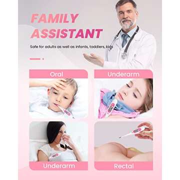 femometer Digital Basal Thermometer, Accurate Baby Thermometer for Fever, 1/100th Degree High-Precis...