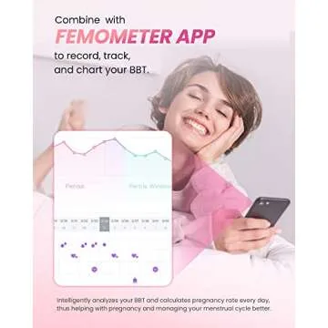 femometer Digital Basal Thermometer, Accurate Baby Thermometer for Fever, 1/100th Degree High-Precision Oral Thermometer for Pregnancy & Natural Family Plan Pink
