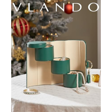 Vlando Travel Jewelry Organizer for Stylish Women