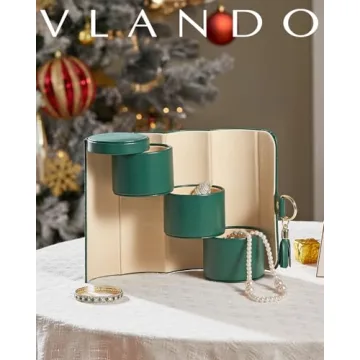 Vlando Travel Jewelry Organizer for Stylish Women