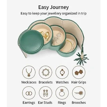 Vlando Travel Jewelry Organizer for Stylish Women