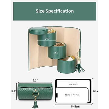 Vlando Travel Jewelry Organizer for Stylish Women