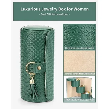 Vlando Travel Jewelry Organizer for Stylish Women