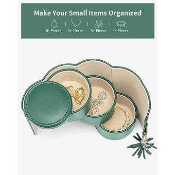 Vlando Travel Jewelry Organizer for Stylish Women