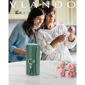 Vlando Travel Jewelry Organizer for Stylish Women