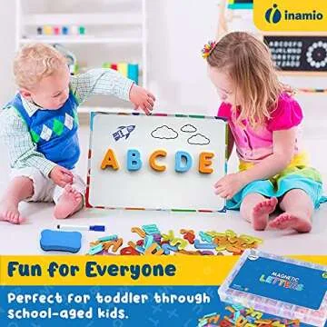 Magnetic Letters and Numbers for Toddlers - 263 Foam Alphabet Magnets, Fridge Magnets for Kids - ABC Magnets - Fridge Magnets for Toddlers, Large Foam Letters Kids Magnets for Fridge or Refrigerator