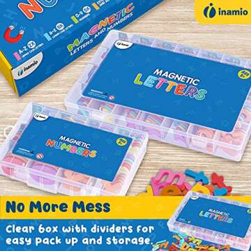 Magnetic Letters and Numbers for Toddlers - 263 Foam Alphabet Magnets, Fridge Magnets for Kids - ABC Magnets - Fridge Magnets for Toddlers, Large Foam Letters Kids Magnets for Fridge or Refrigerator