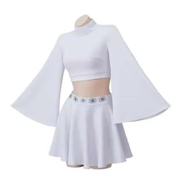 RocailleCos Princess Leia Costume for Women and Girls