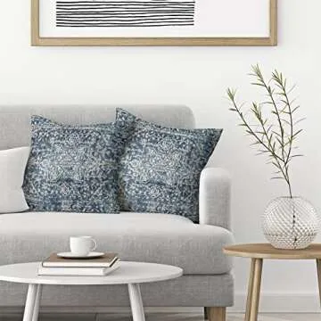 Stylish Navy Blue Boho Pillow Covers for Every Space