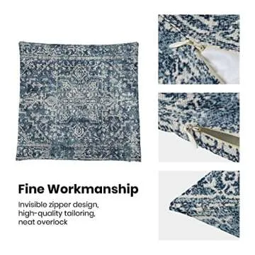 Stylish Navy Blue Boho Pillow Covers for Every Space