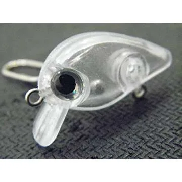 wLure 10 Blank Unpainted Tiny Crankbait Lightweight 1.5g Crappie Fishing Fishing Lures UPC746