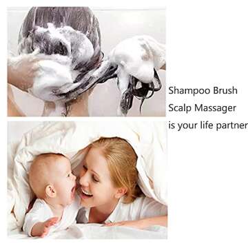 QoQlz Shampoo Brush for Dandruff Control and Scalp Health