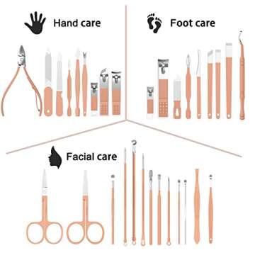 Tseoa Manicure Set Personal Care, Nail Clipper Kit, Professional Nail Clipper Pedicure Set, Nail Too...
