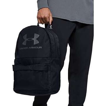 Under Armour Loudon Backpack, Black//Pitch Gray, One Size Fits All