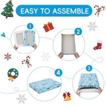 Moretoes 12pcs Christmas Gift Boxes for Holiday Gifting