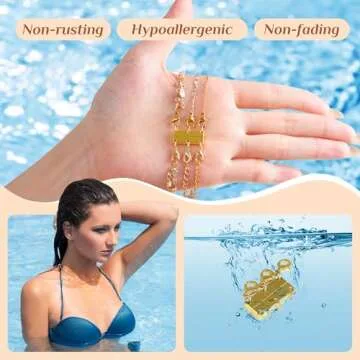 Necklace Layering Clasps, 2 Pcs Necklace Clasps and Closures for Women, 18K Gold Non-Fading Necklace Separator for Layering, Multi Strands Stackable Multiple Necklace Clasp for Women