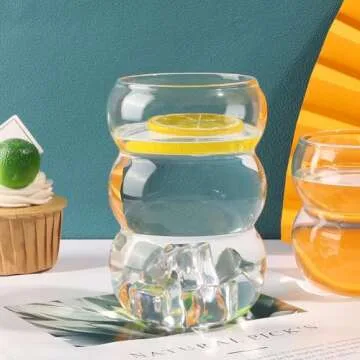 URMAGIC Vintage Drinking Glasses for Stylish Beverages