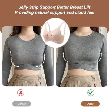 OEAK Wireless Push Up Bra - Soft Support Seamless Brassiere