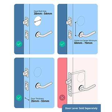 eufy Security E130 Smart Lock Touch, Fingerprint Keyless Entry Door Lock, Bluetooth Electronic Deadbolt, Touchscreen Keypad, IP65 Weatherproofing, Compatible with Wi-Fi Bridge (Sold Separately)