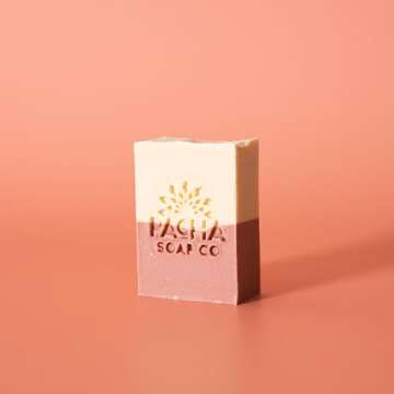 Pacha Jasmine Gardenia Bar Soap 3 Pack | Premium, Handcrafted, Hydrating | Natural Face Wash, Hand Cleanser, Body Wash | Soothing Essential Oils, 4 oz